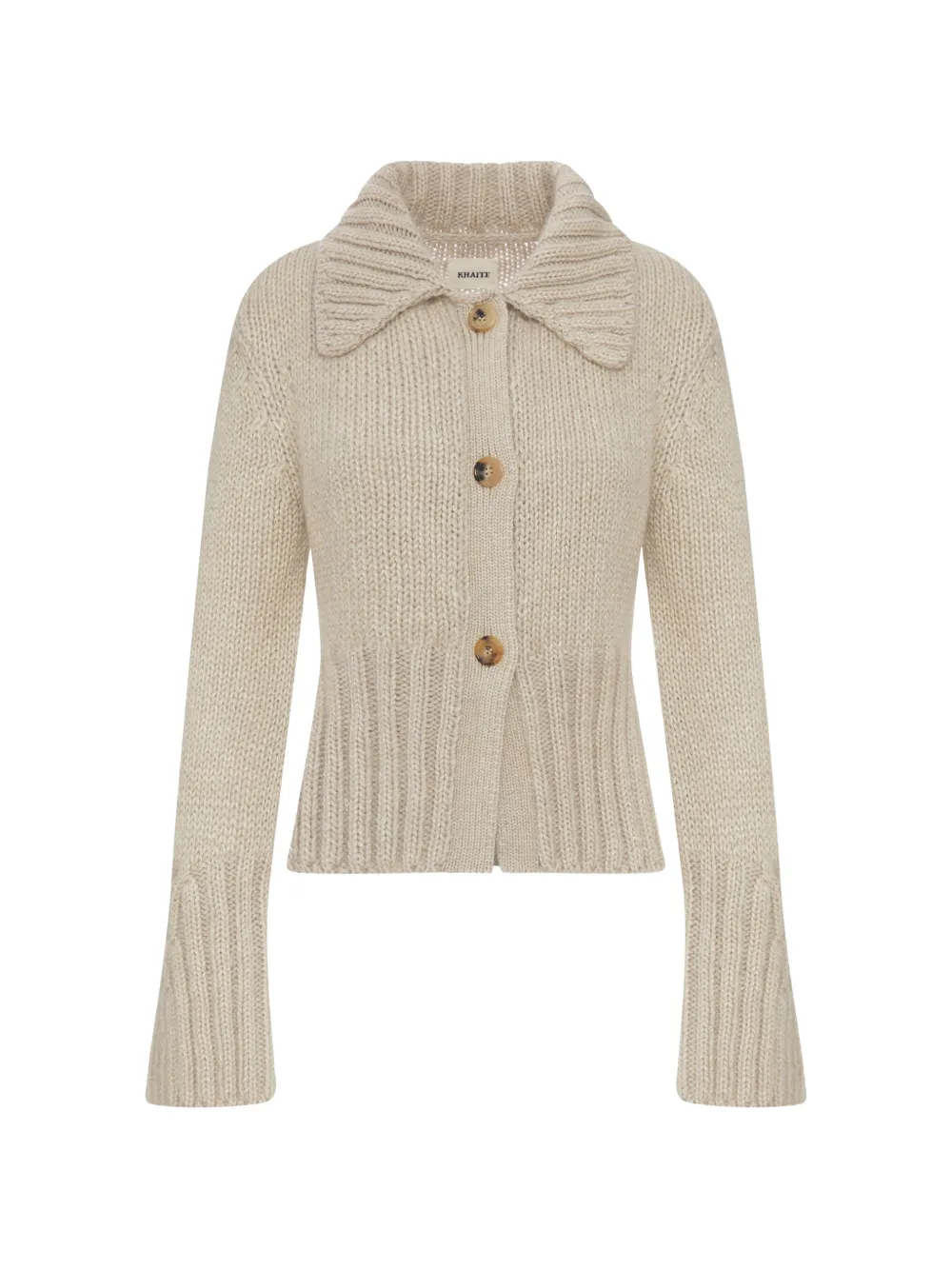 KHAITE chunky-knit cardigan - Neutrals