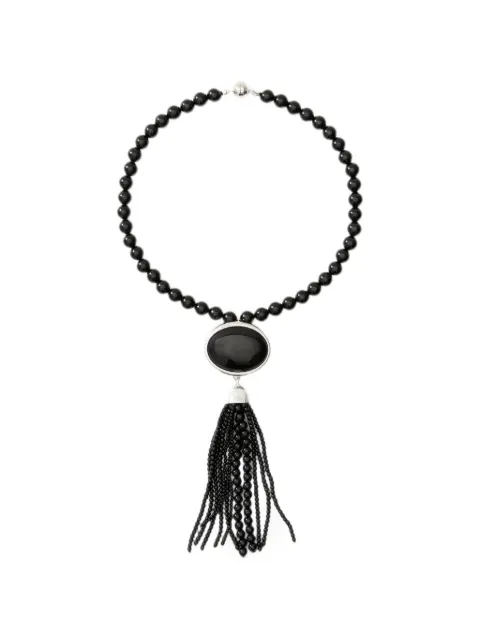 JULIETTA Clio beaded tassel necklace