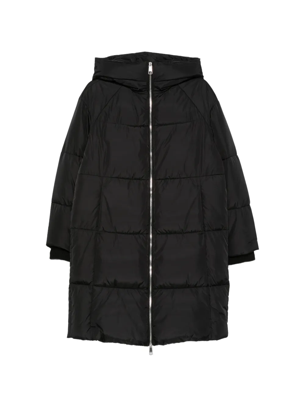 BOSS hooded quilted jacket - Black