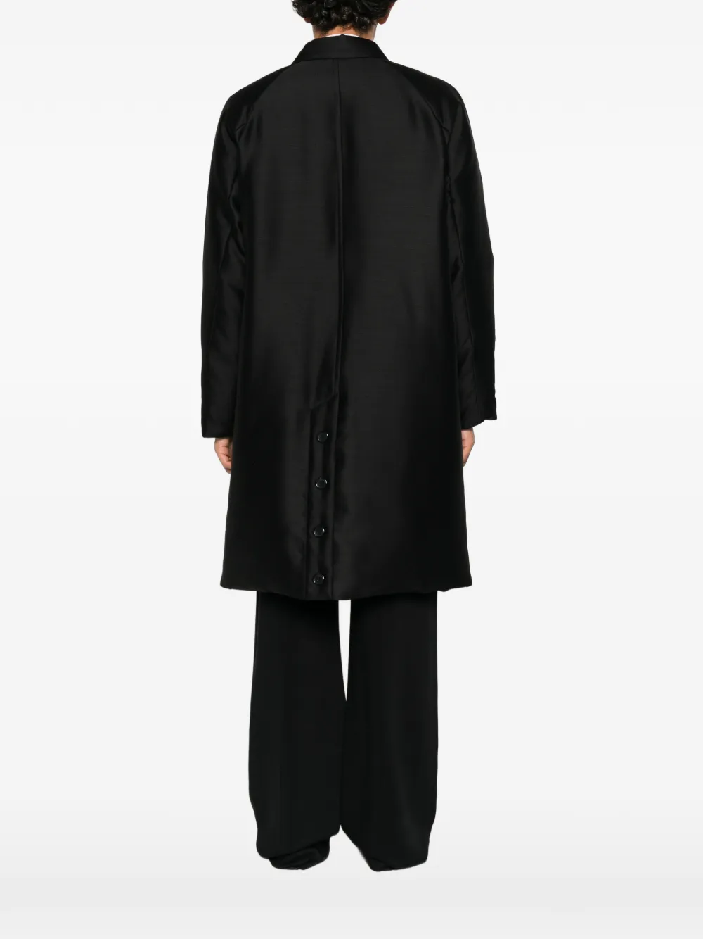 Undercover buttoned-vent coat Zwart