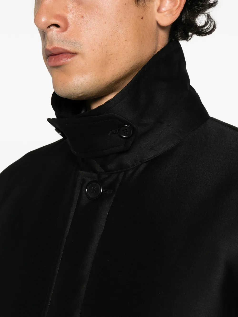 Undercover buttoned-vent coat Zwart