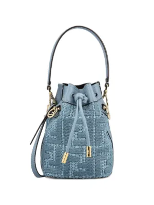 FENDI モントレゾール バケットバッグ ミニ ブルー FENDI モン トレゾール バケットバッグ ミニ | ブラック | FARFETCH JP