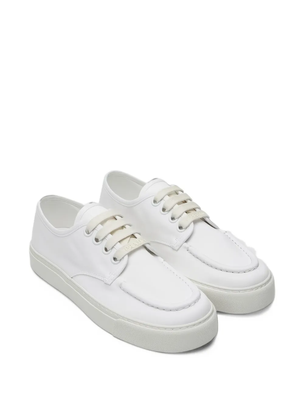 Prada lace-up canvas sneakers - Weiß