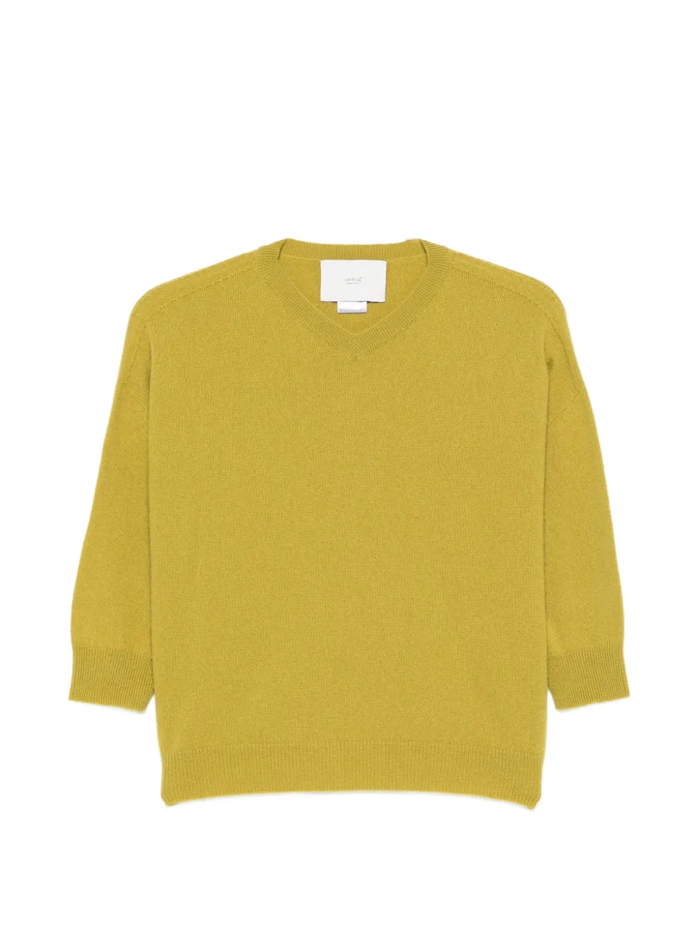 Vanisè Maglione con scollo a V e maniche a 3/4 - Verde