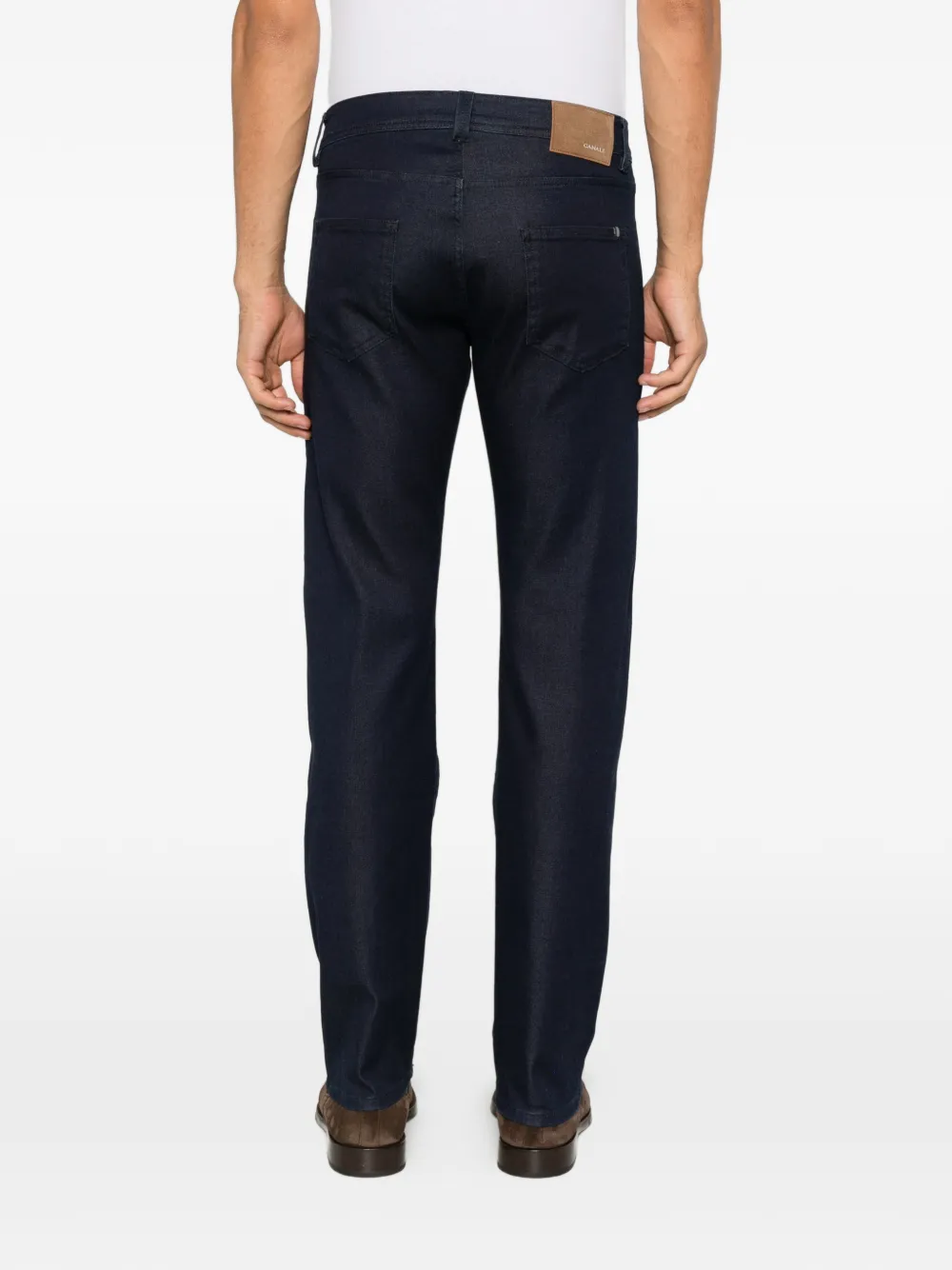 Canali straight-leg jeans Blauw