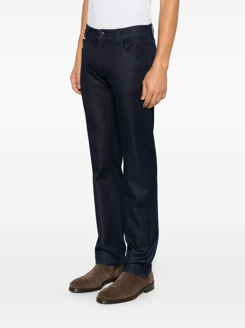 Canali straight-leg jeans Blauw