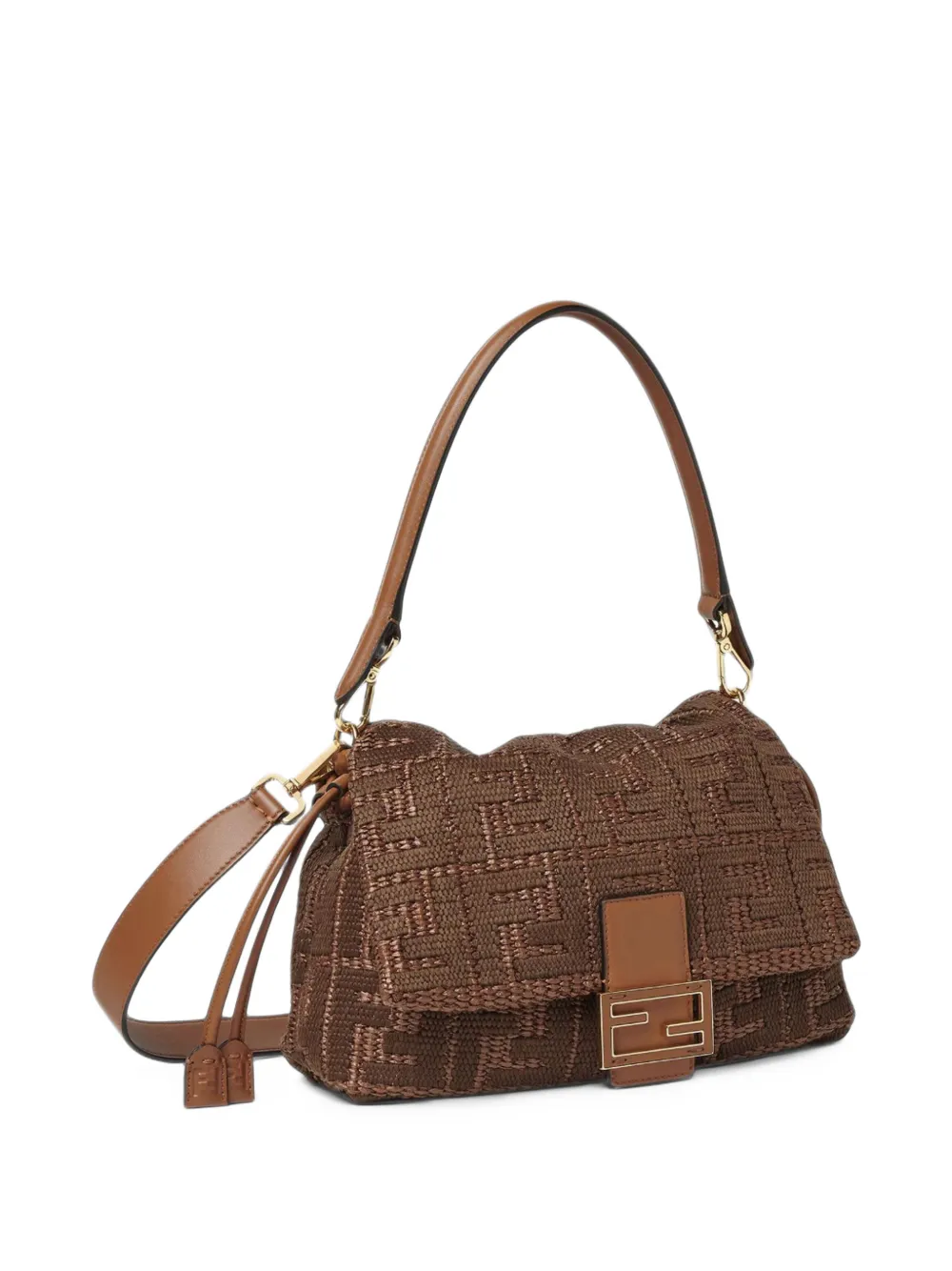 FENDI Baguette soft medium bag Bruin