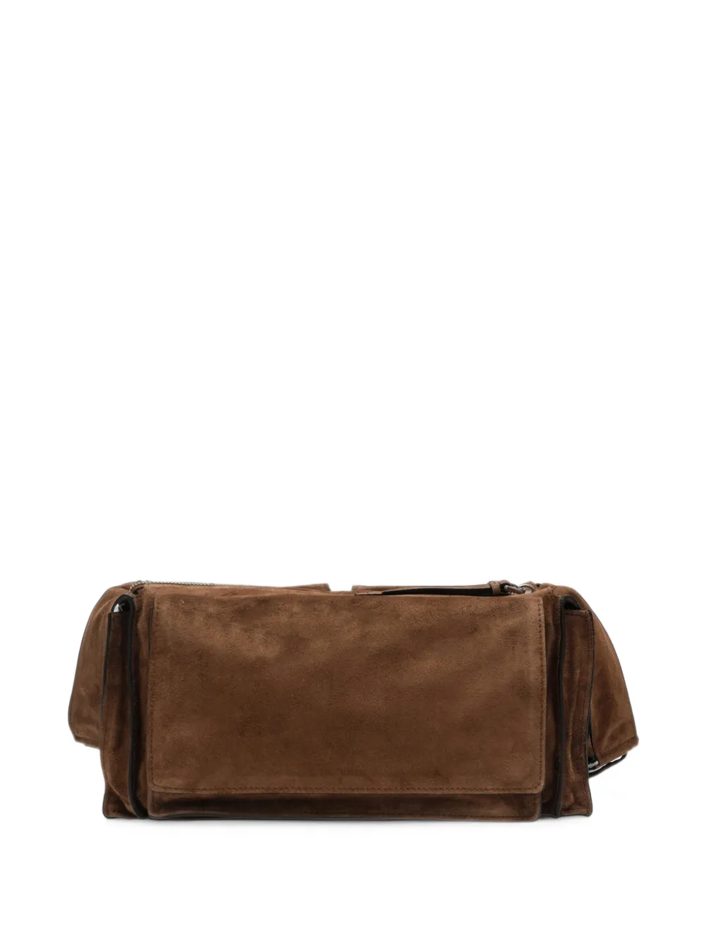 Miu Utilitaire suède crossbodytas Bruin