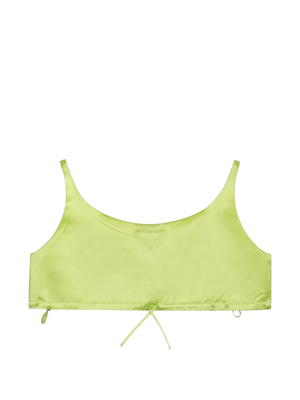 Prada duchesse crop top Groen