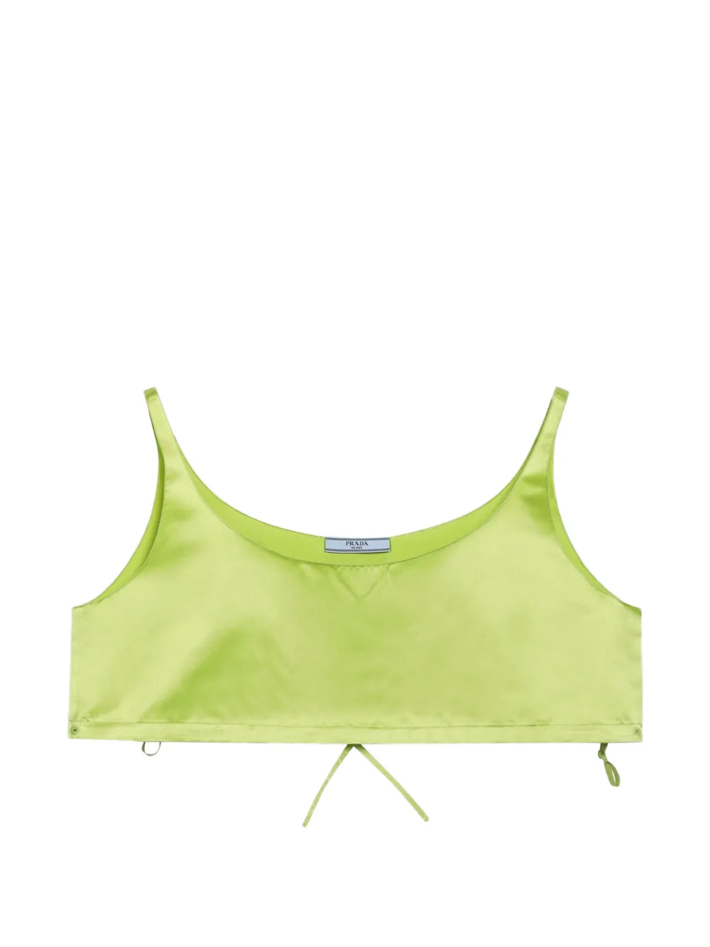 Prada duchesse crop top - Verde