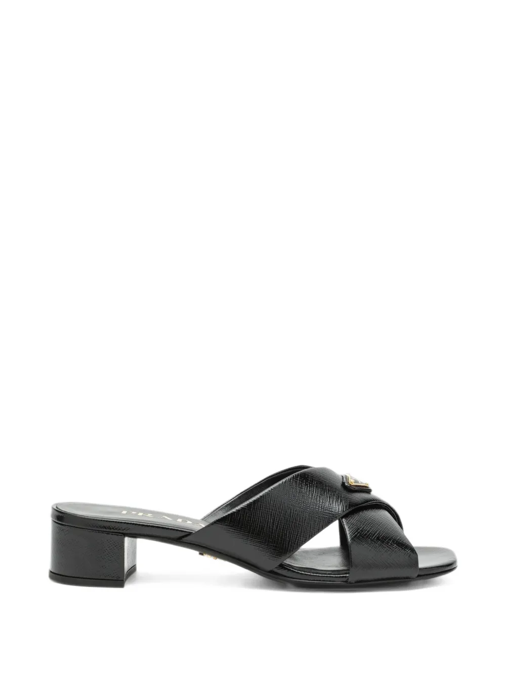 Prada Saffiano leather sandals - Nero