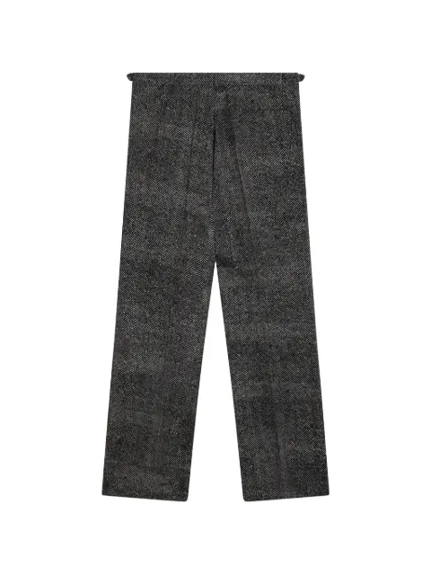Prada herringbone-pattern trousers