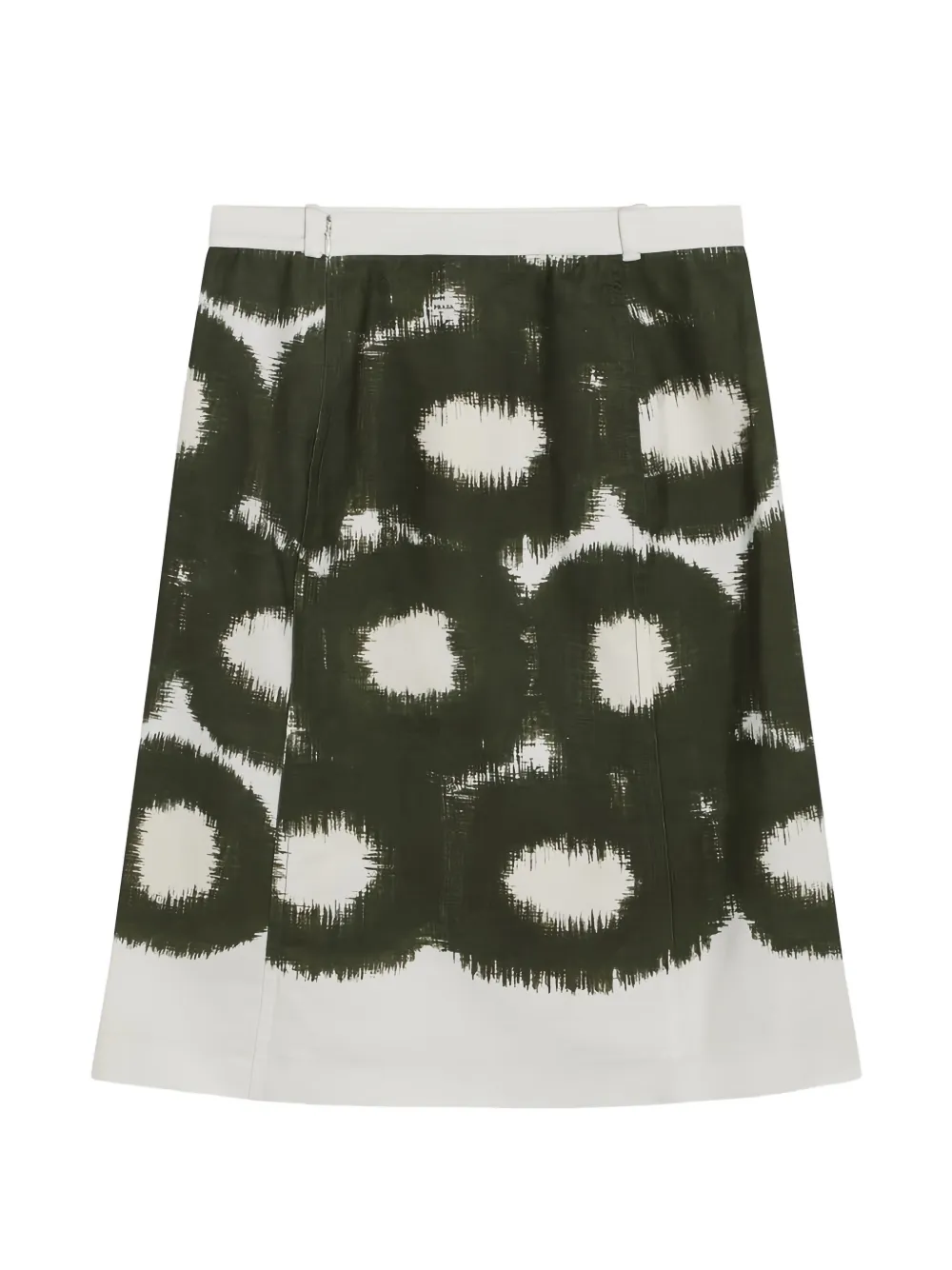 Prada printed canvas skirt Groen