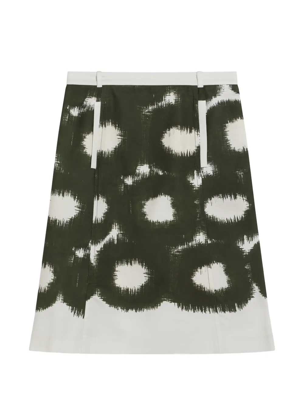Prada printed canvas skirt Groen
