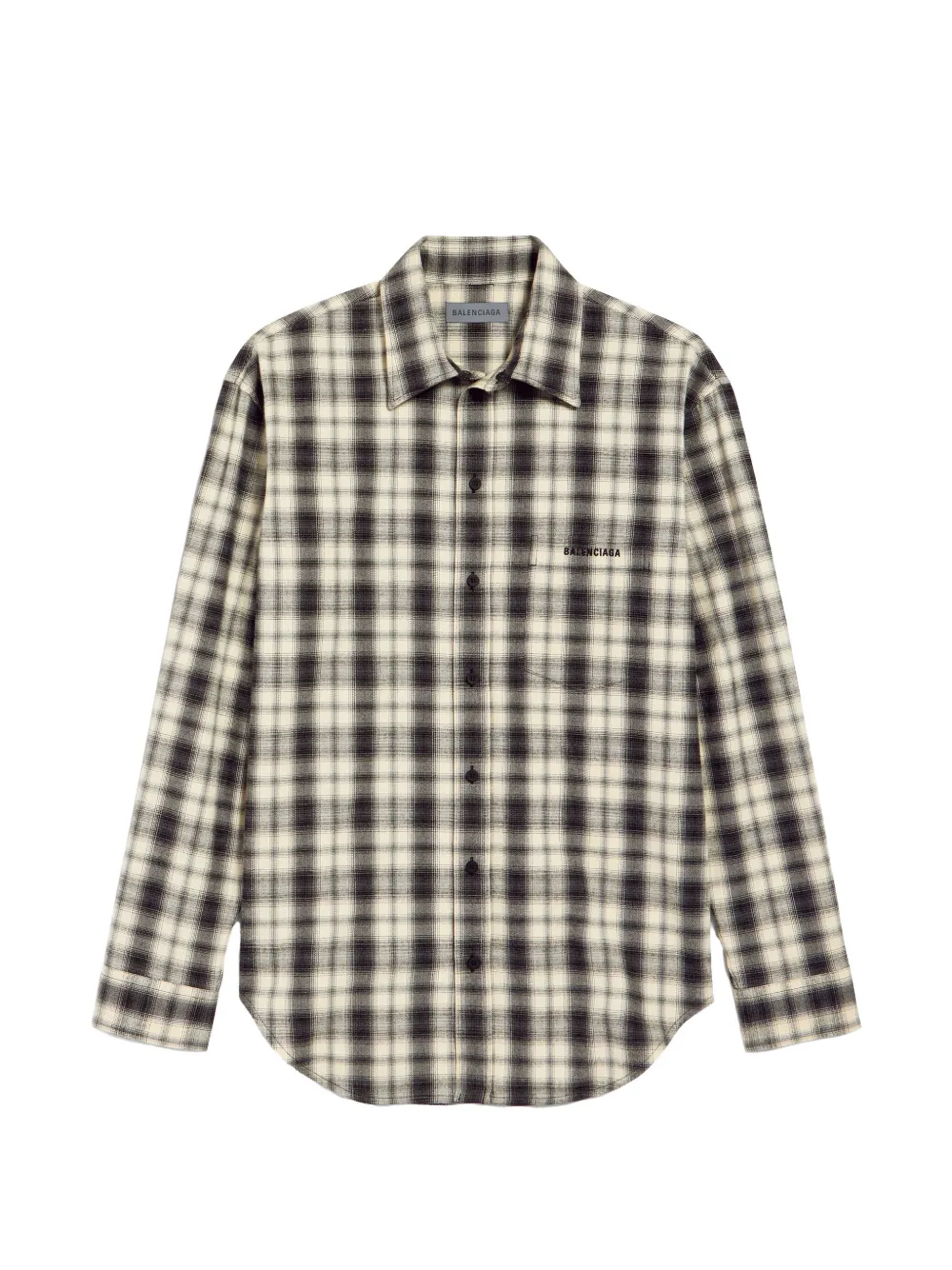 Balenciaga regular-fit shirt in white black Beige