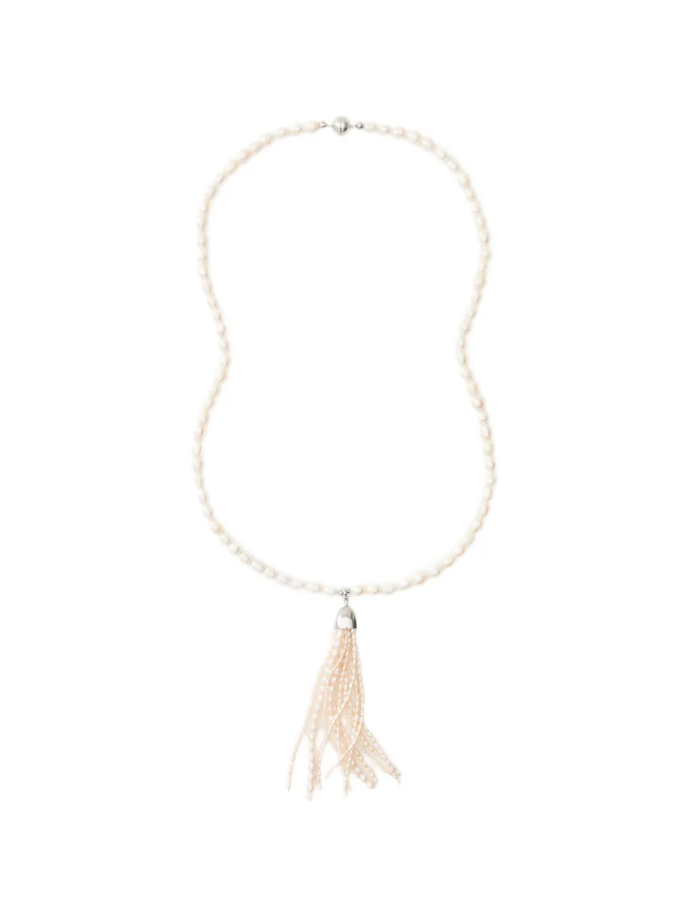 JULIETTA Delfina Linea pearl-tassel necklace - Toni neutri