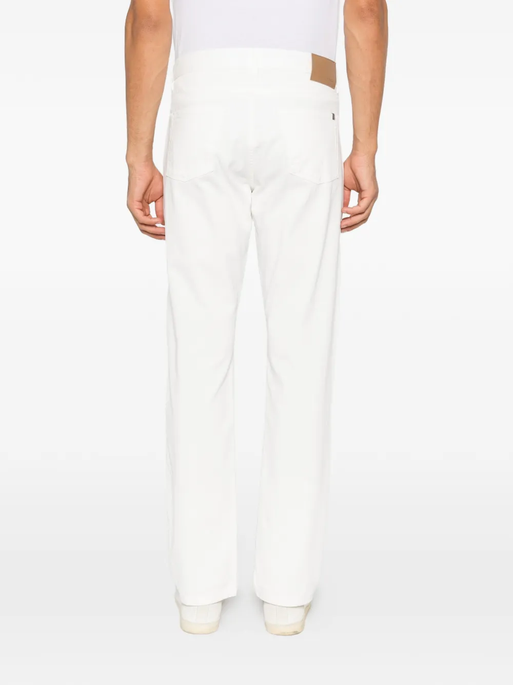 Canali straight-leg jeans Wit