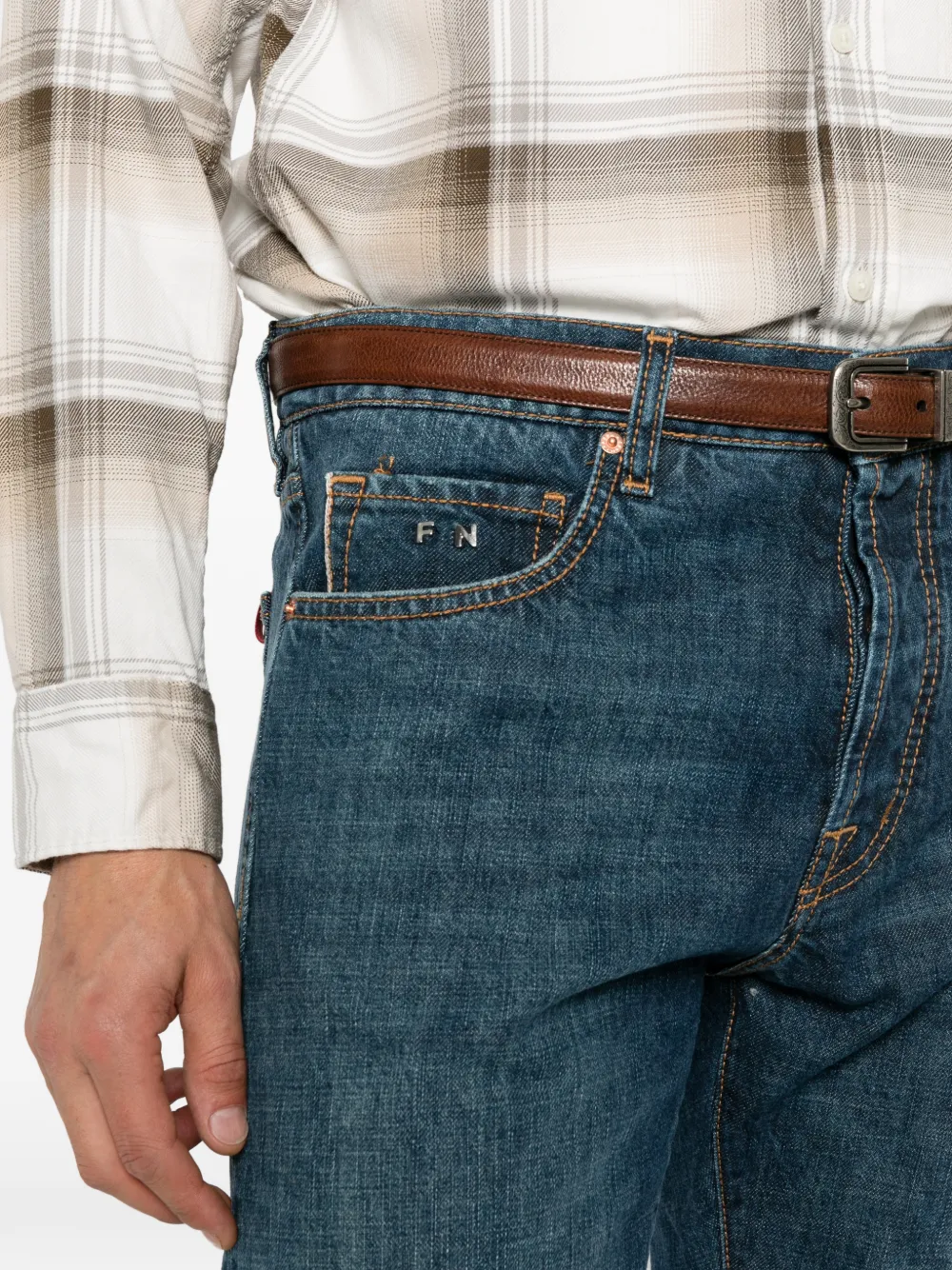 Sartoria Tramarossa Dante faded jeans Blauw