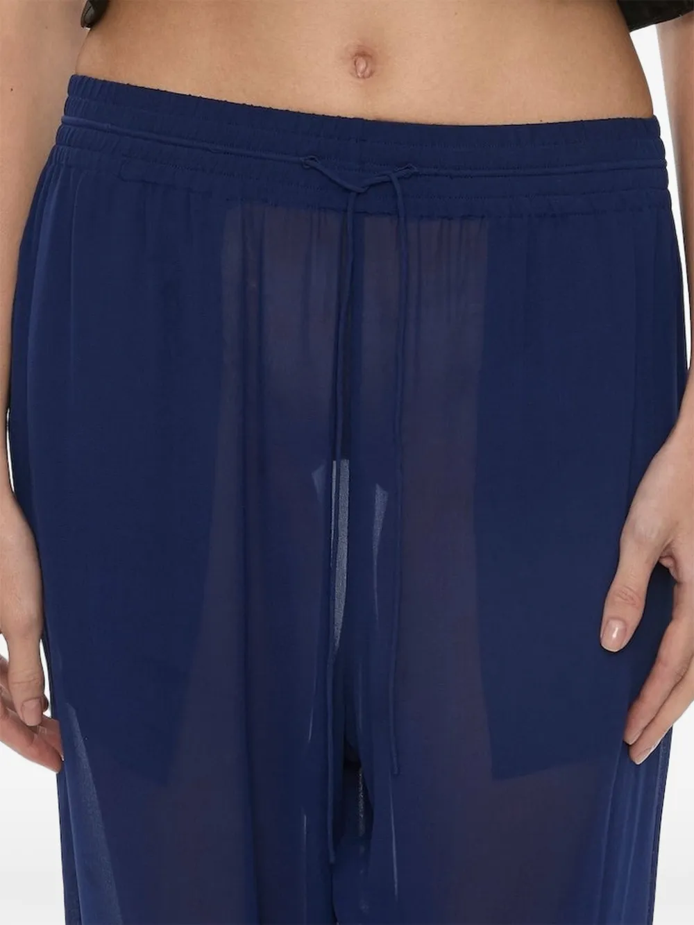 Christopher Esber Bennett zijden broek Blauw