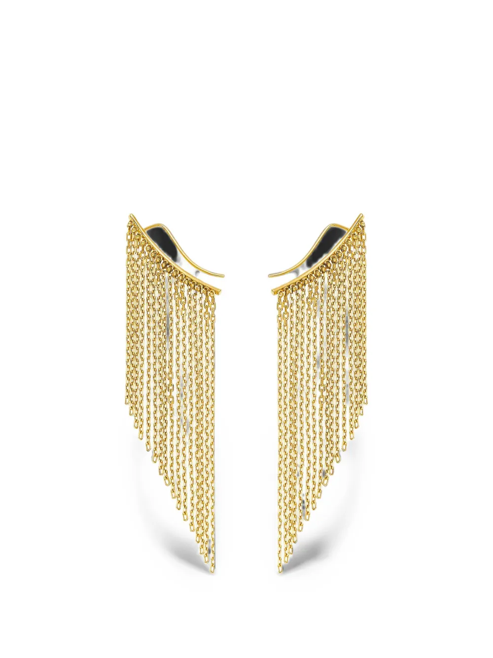 GUZEMA Hidden Beauty chainfall earrings