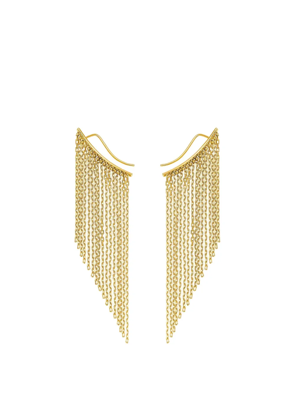 GUZEMA Hidden Beauty chainfall earrings - Oro