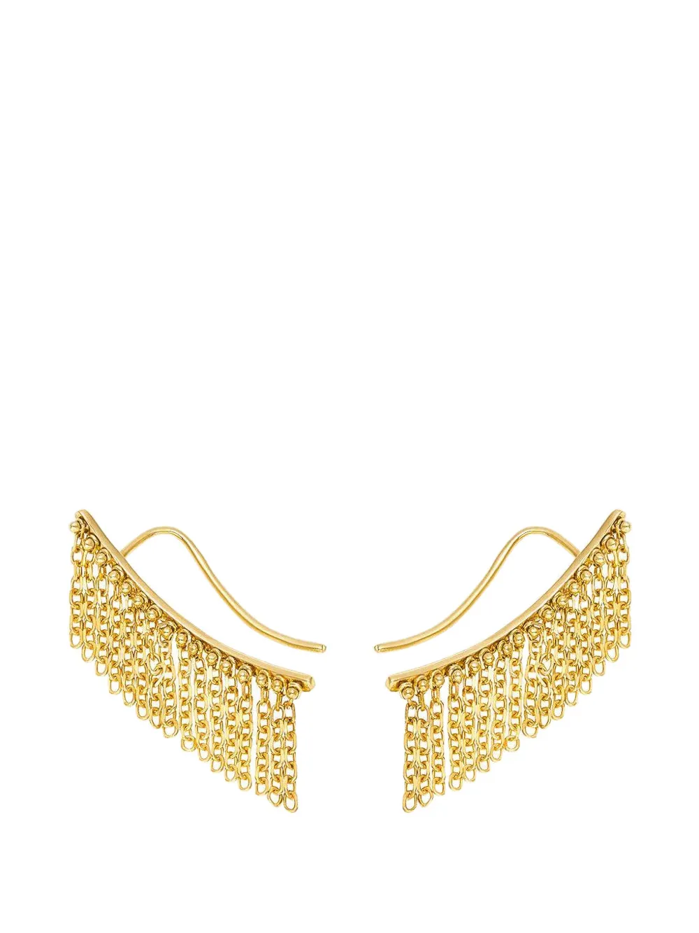 GUZEMA Hidden Beauty chainfall earrings - Oro