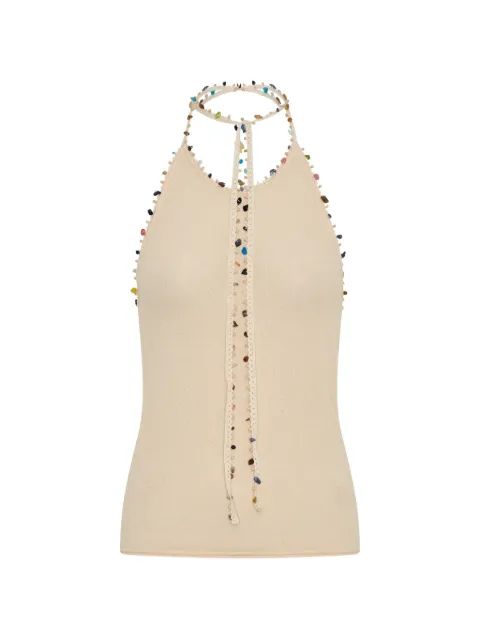 Christopher Esber Beach Quartz stone-embellished top