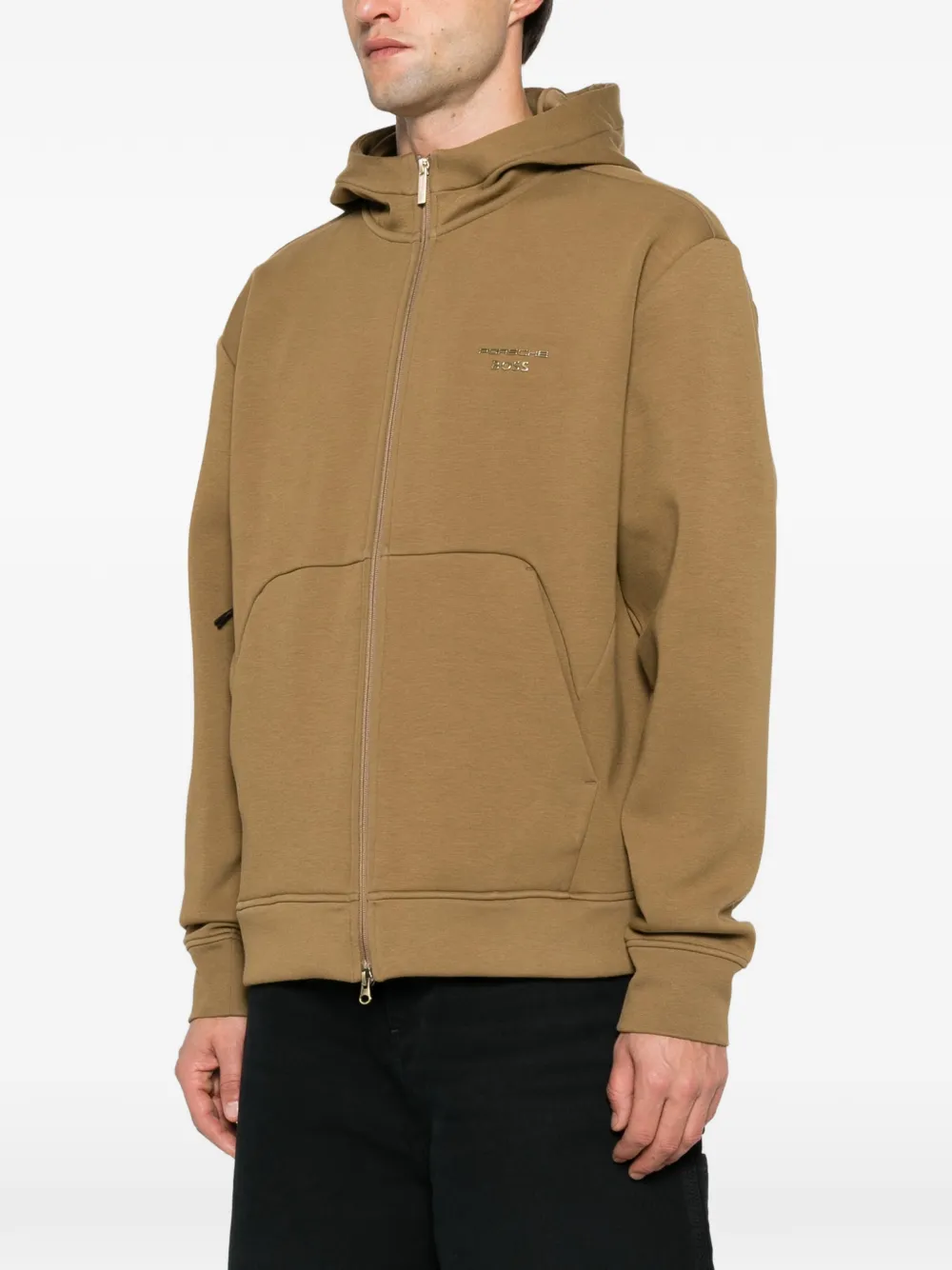 BOSS zip-up hoodie Groen