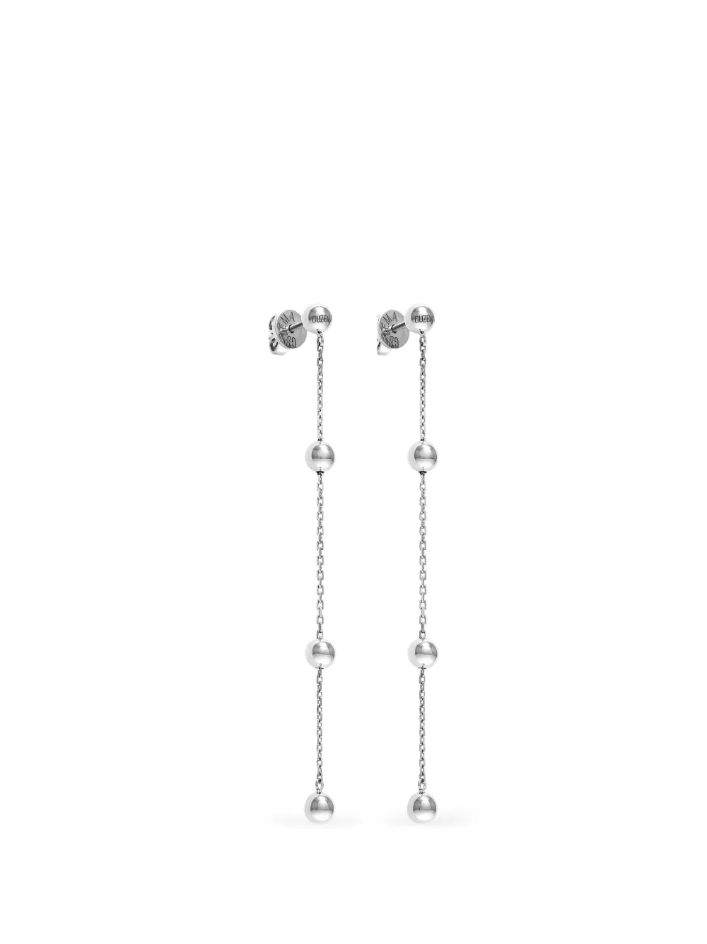 GUZEMA Tetra chain earrings - Argento