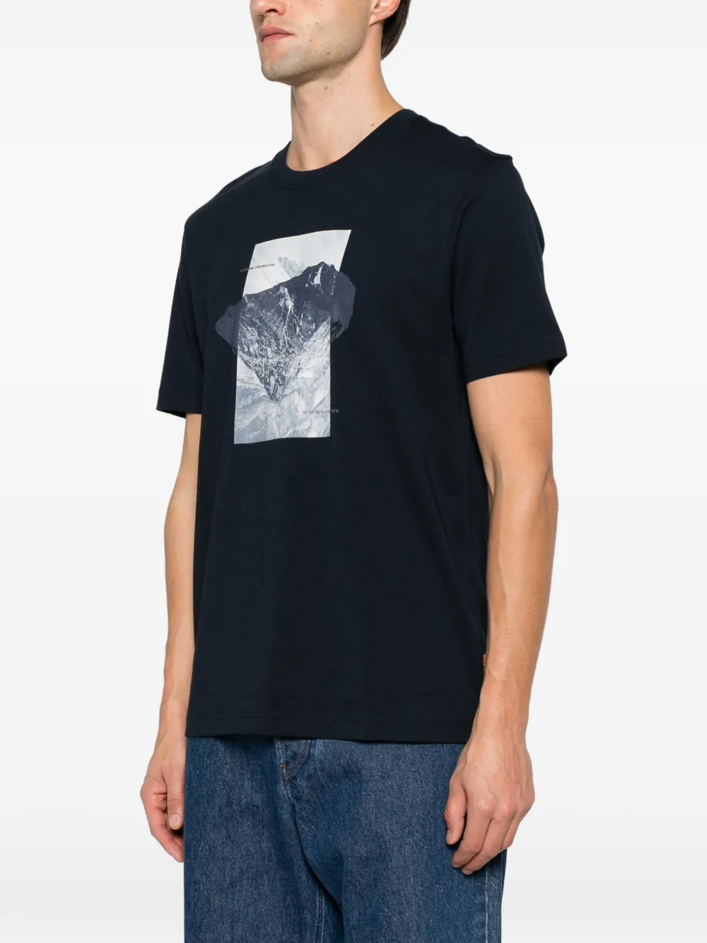 BOSS crew-neck short-sleeve T-shirt Zwart