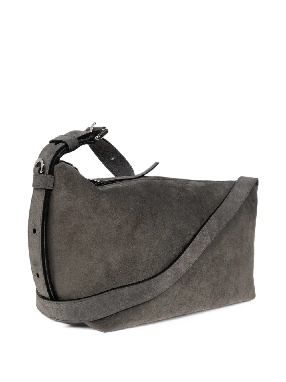 Moschino suede messenger bag Grijs