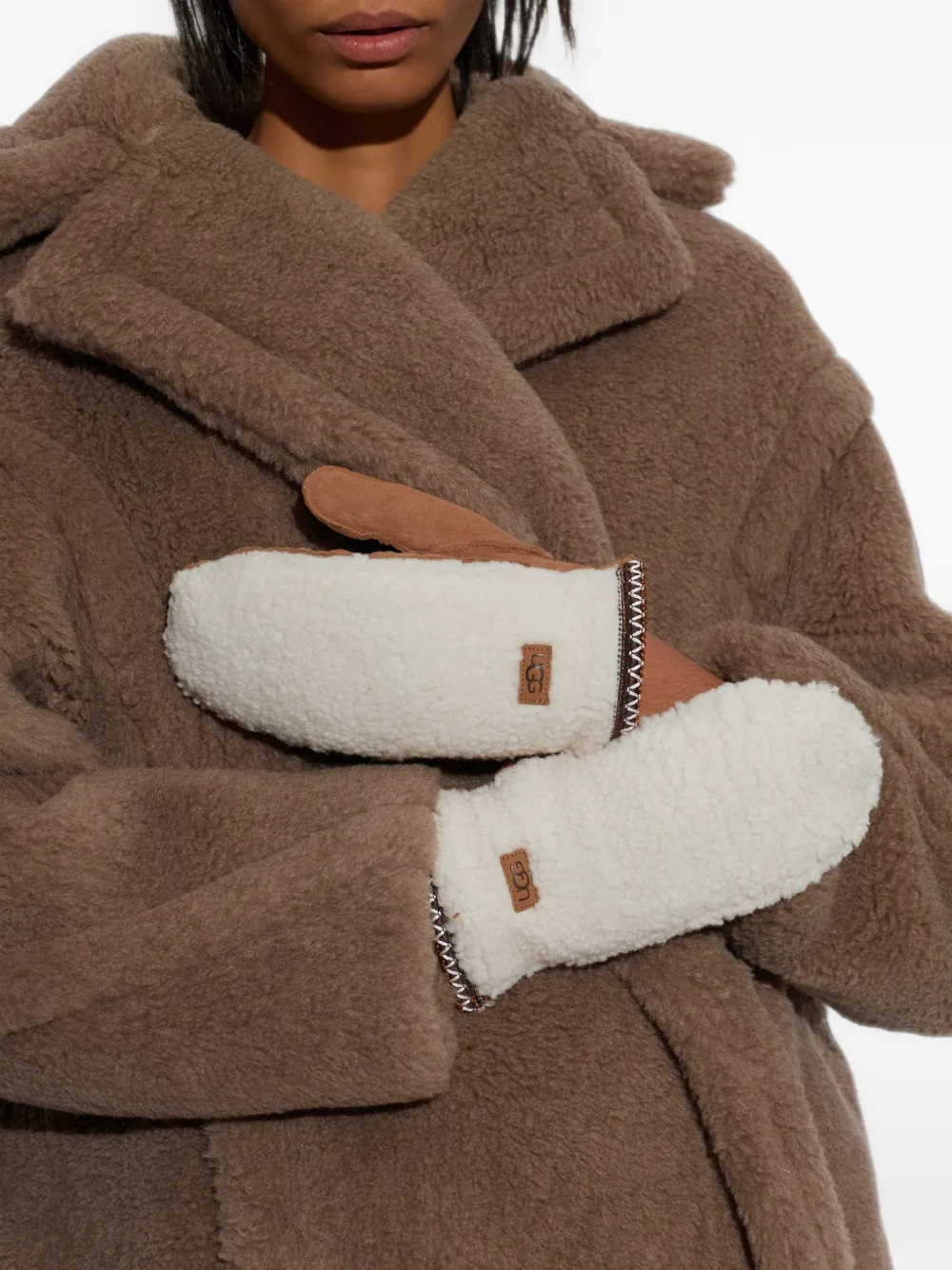UGG Handschoenen met logopatch Bruin