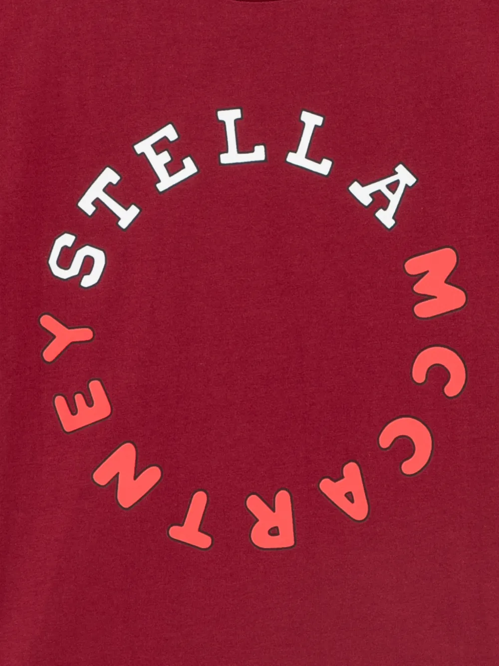 Stella McCartney Kids logo-print T-shirt Rood