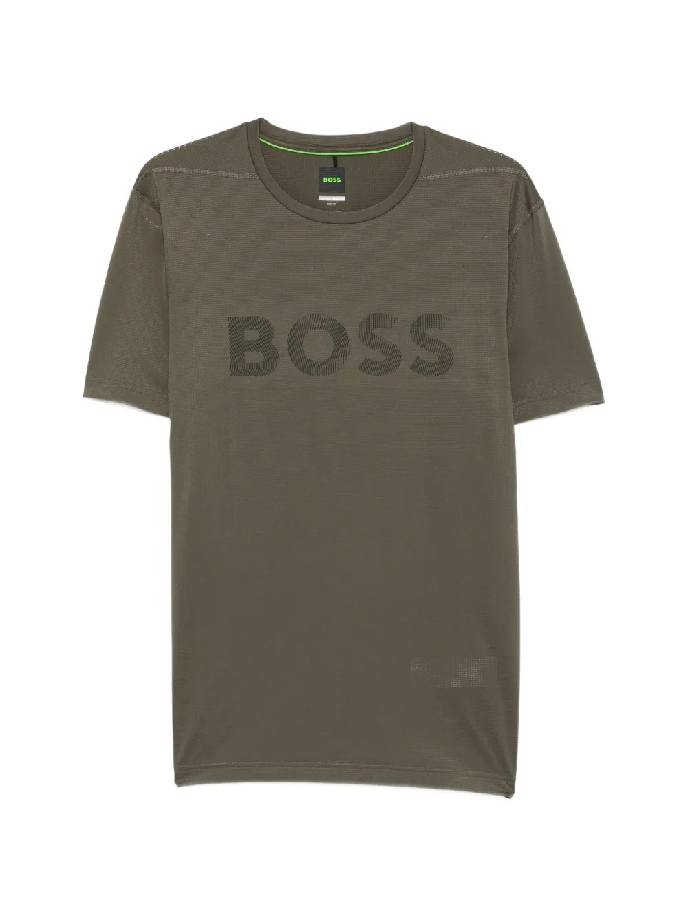 BOSS logo-print T-shirt - Grün