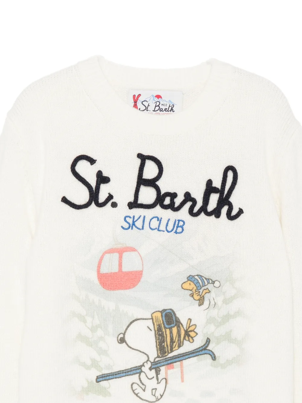 MC2 Saint Barth Kids x Peanuts Douglas Snoopy-print sweater Wit