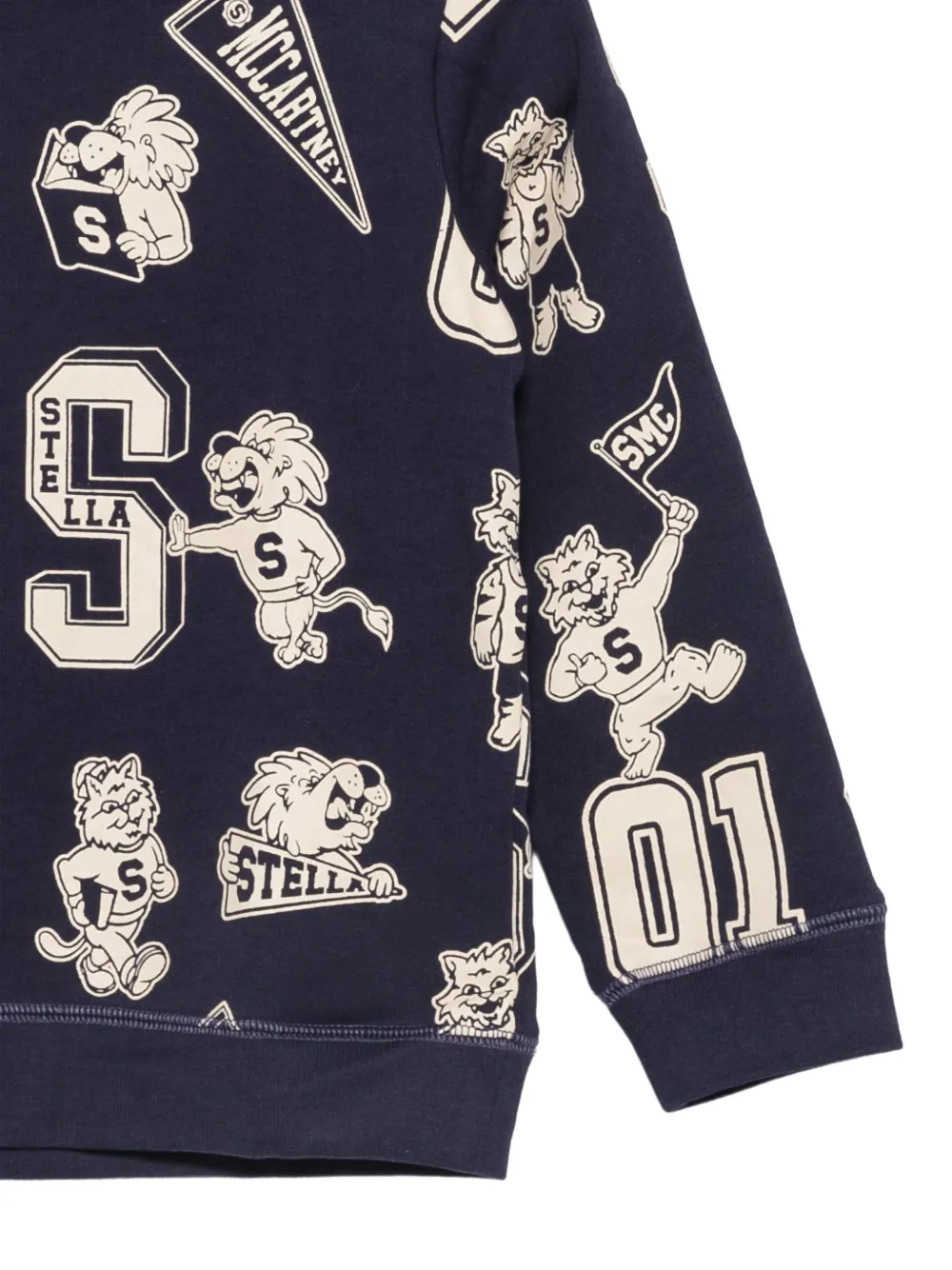 Stella McCartney Kids graphic-print sweatshirt Blauw