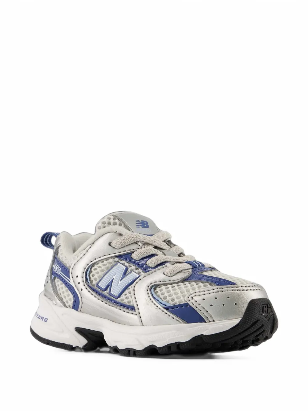 New Balance Kids 530 Bungee Lace panelled mesh sneakers - Argento