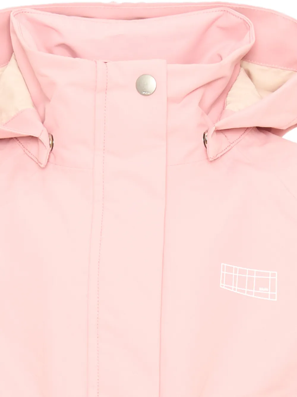 Molo logo-detail hooded parka Roze