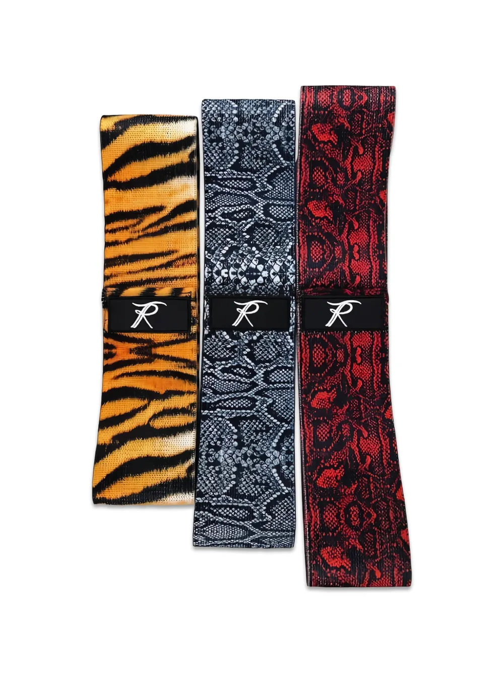 Tessitura Drie weerstandsbanden met dieren-print Rood