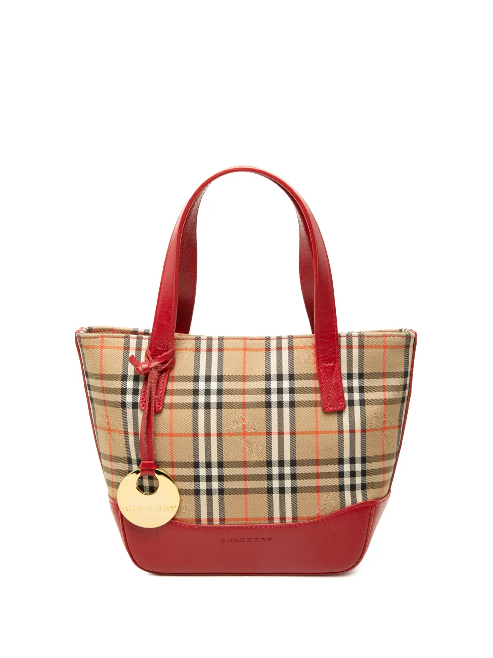 Burberry Pre-Owned 2000-2017 Haymarket Check Canvas handbag - Nude
