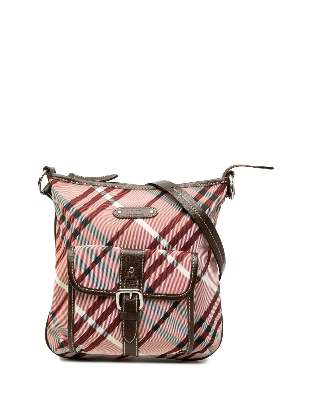 Burberry Pre-Owned 2000-2017 Nova Check Canvas Blue Label Candy crossbody bag - Pink