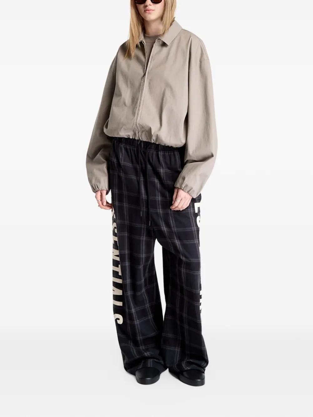 FEAR OF GOD ESSENTIALS full-zip work jacket Beige