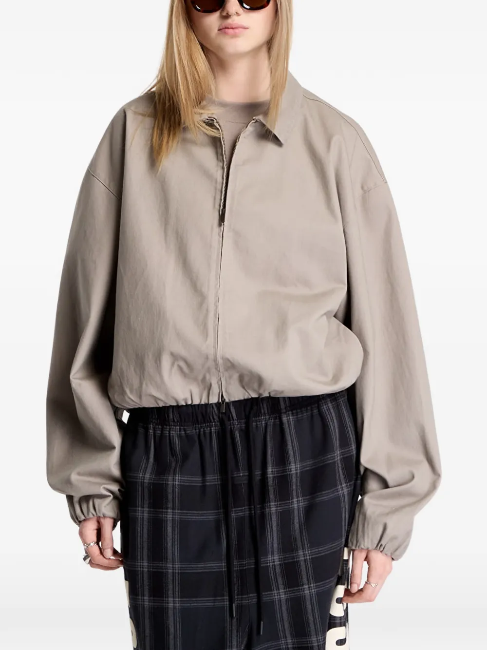 FEAR OF GOD ESSENTIALS full-zip work jacket Beige