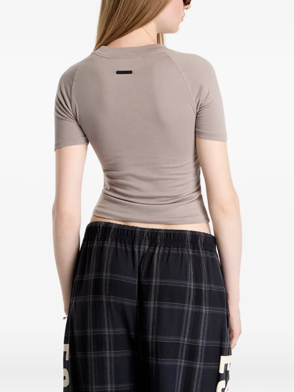 FEAR OF GOD ESSENTIALS Kort honkbal T-shirt Beige