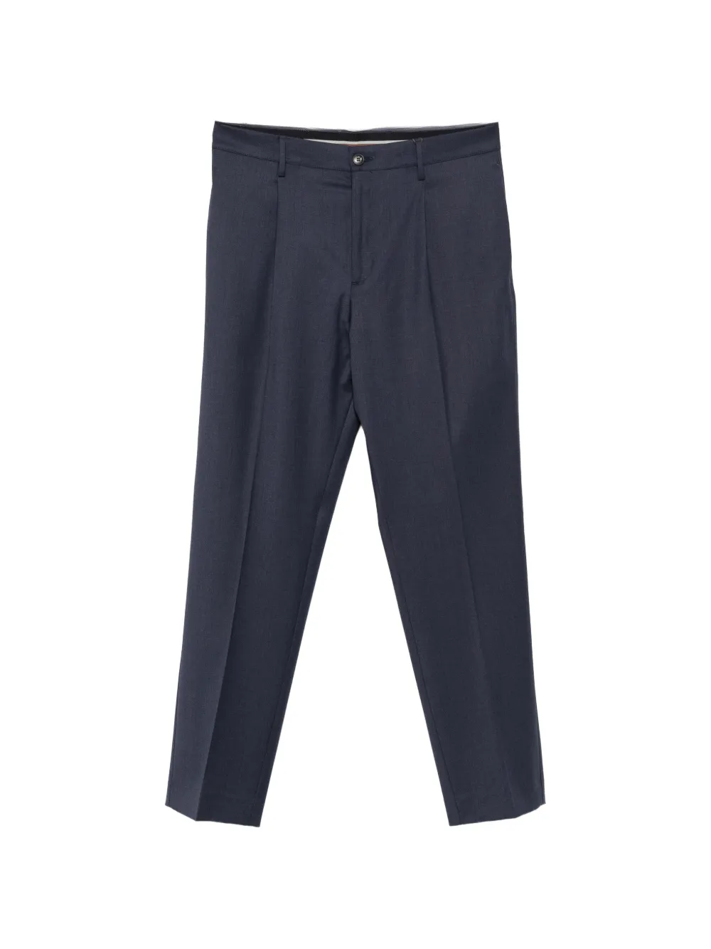 Canali Pleated Tailored Trousers In Blue