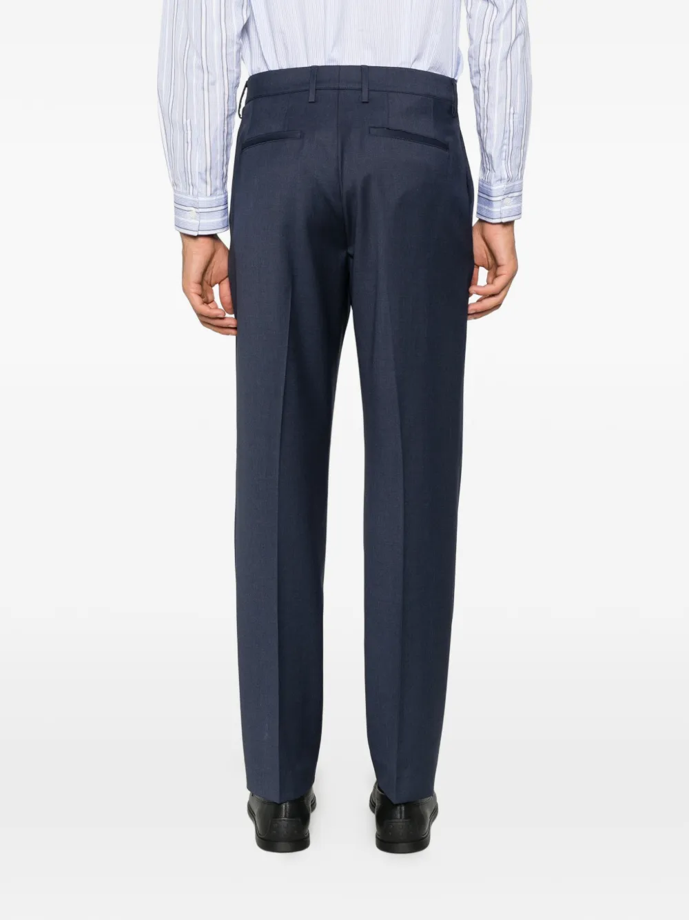 Canali pleated tailored trousers Blauw