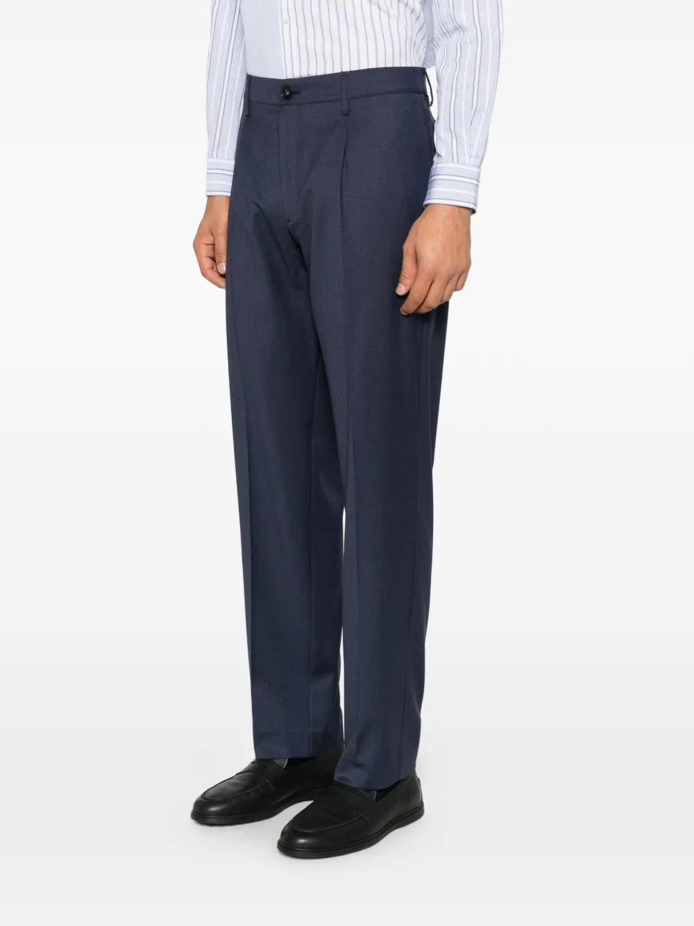 Canali pleated tailored trousers Blauw