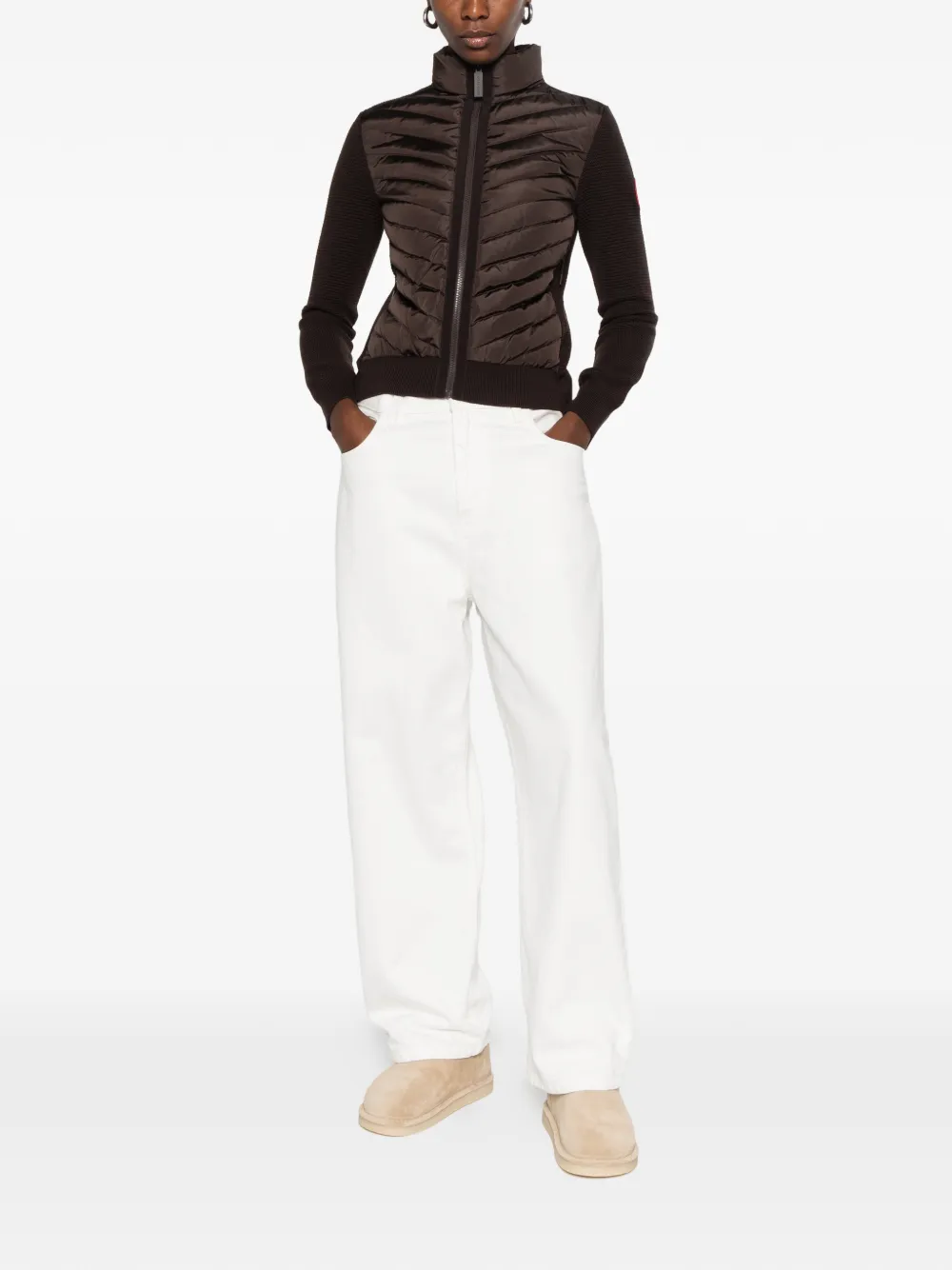 Canada Goose quilted panelled jacket Bruin