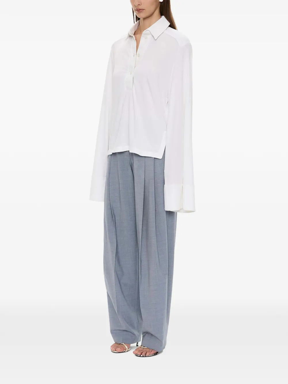 Christopher Esber Poloshirt met lange mouwen Wit