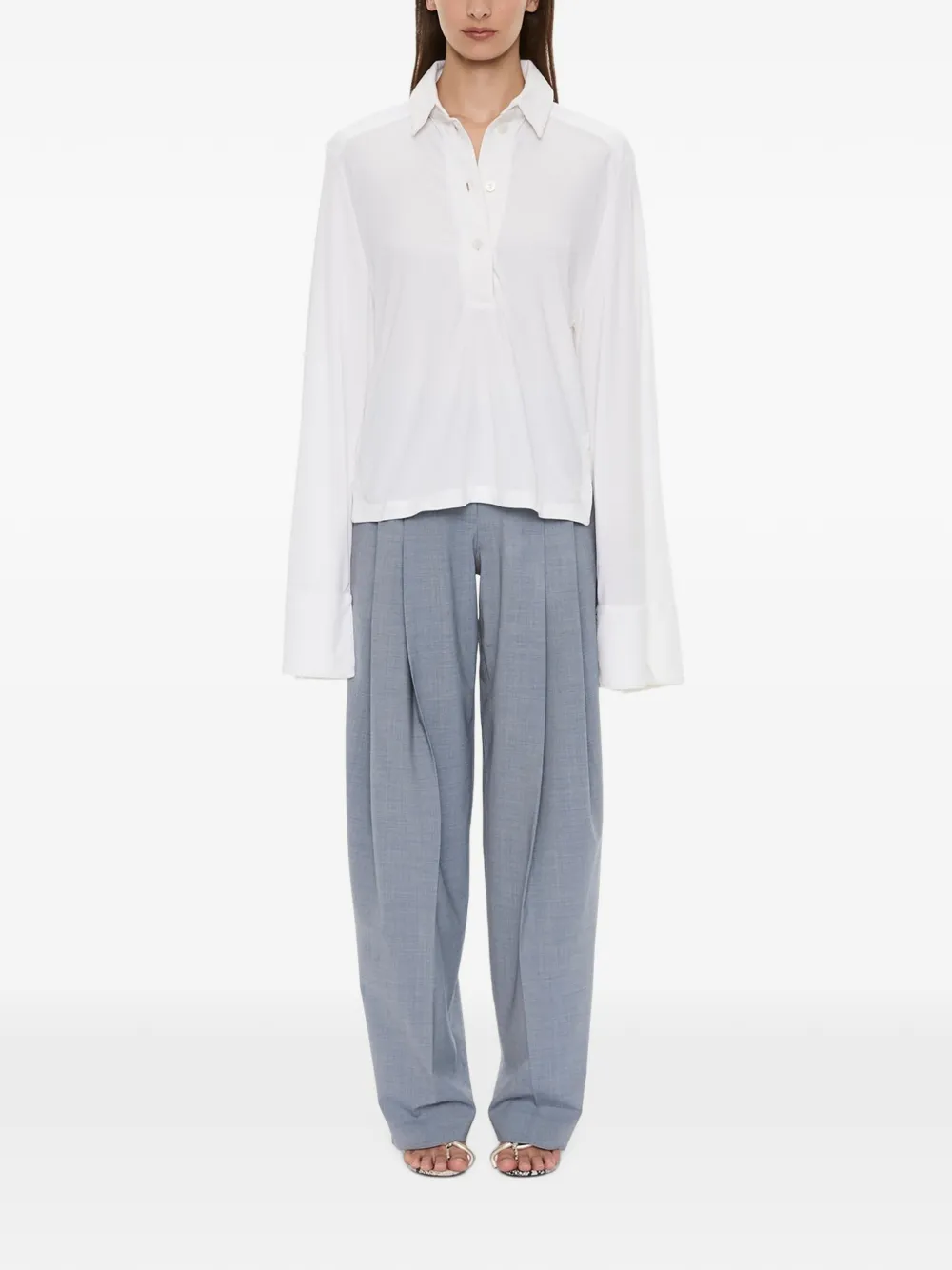 Christopher Esber Poloshirt met lange mouwen Wit